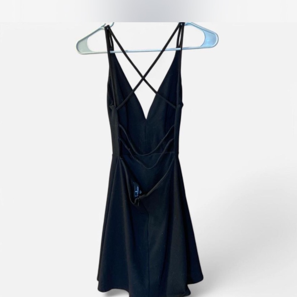 Elegant Black Strappy Dress
